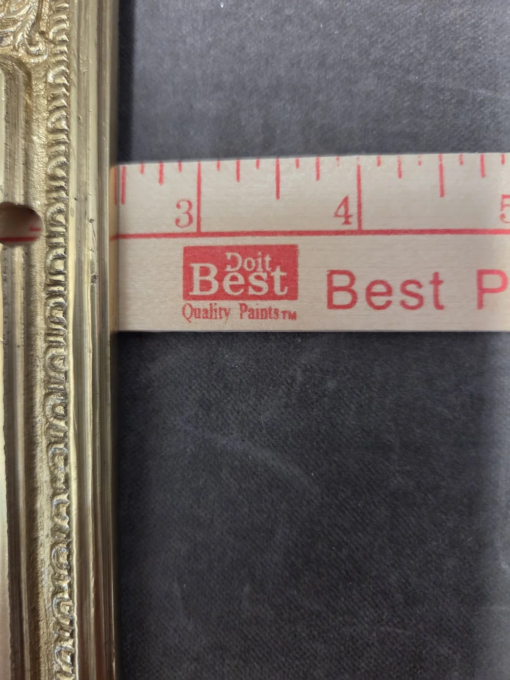Made In India Ornate Brass-Style Decorative Door Backplate Set - Vintage Look